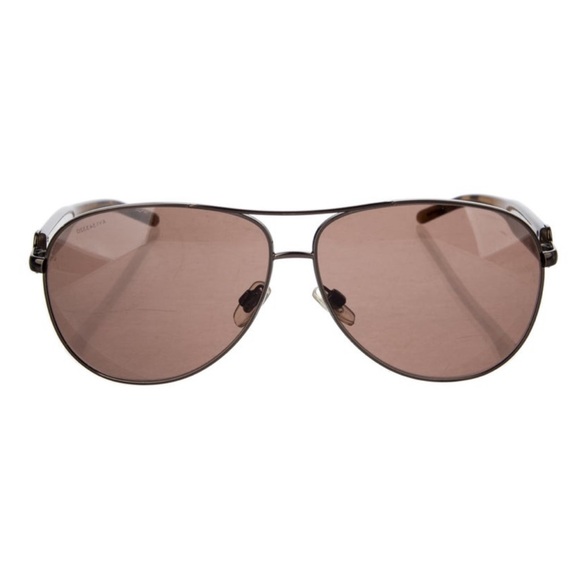 Burberry Nova Check Pattern Aviator Sunglasses - Picture 3 of 8